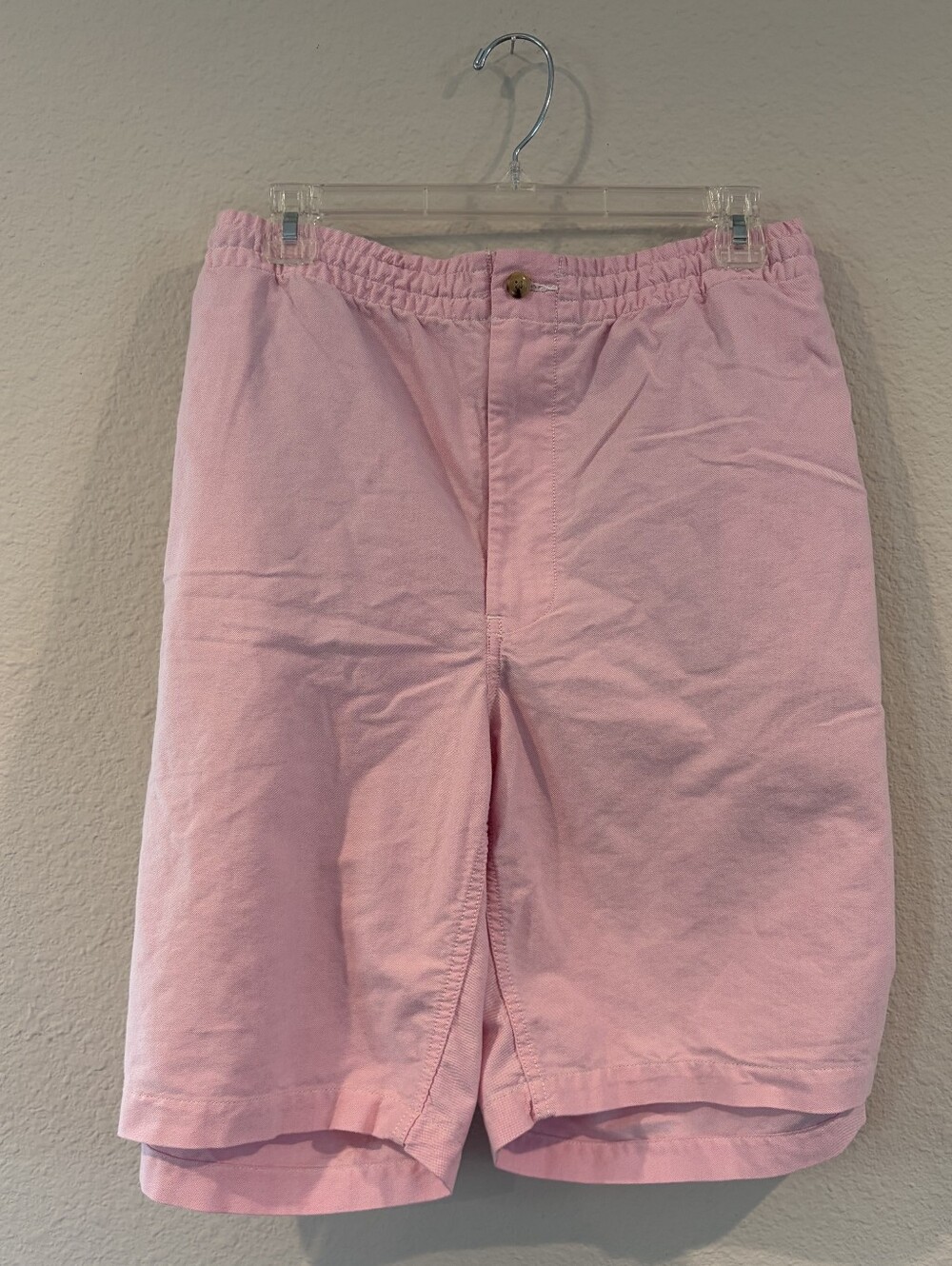 POLO Ralph Lauren Mens Classic Pink Cotton Pony‎ Preppy Summer Shorts Size XLT